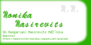 monika masirevits business card